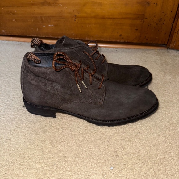 Billy Reid Dark Brown Suede Boots Vibram Soles (NIB) - Picture 3 of 6